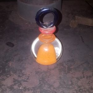 Hand-blown glass sculpture - approximately 6" tall